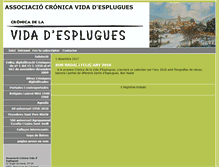 Tablet Screenshot of cronicavida.entitats.esplugues.cat